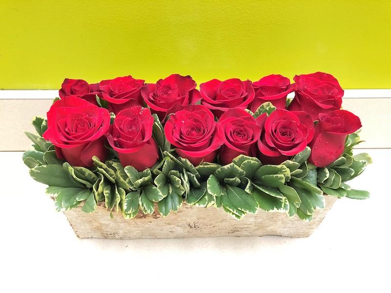 Cupid's Garden - Pave Style Rose Arrangement