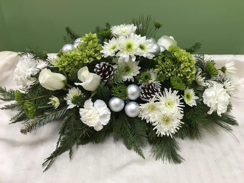 White Winter Artificial Holiday Arrangement