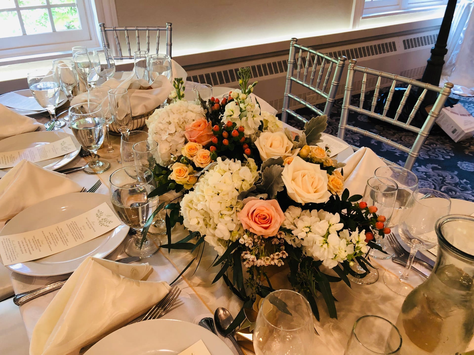 Winter White Centerpiece - Flor Bella Designs